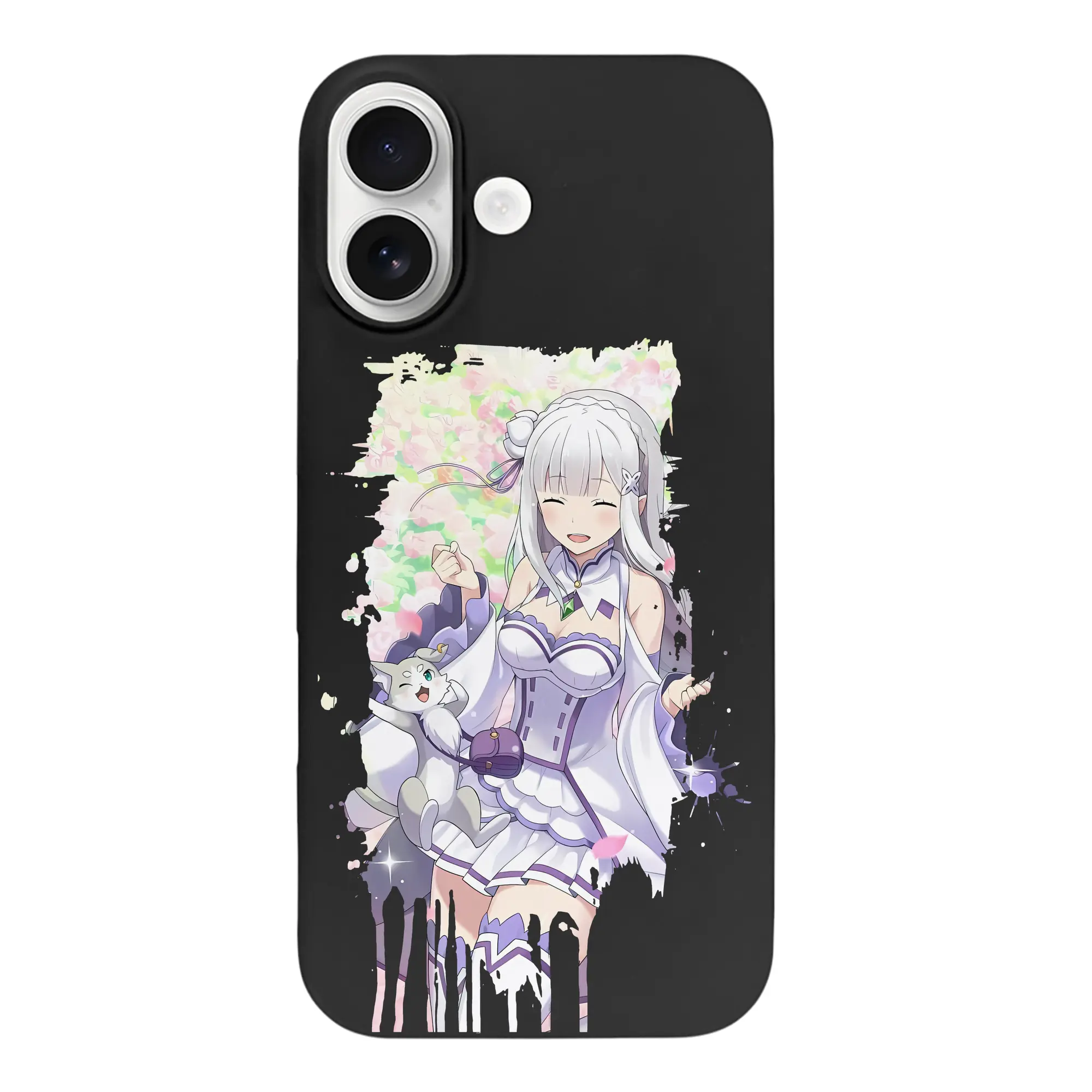 リゼロ グッズ エミリア - iPhone 17 シリーズ シリコンケース 薄型 耐衝撃 指紋防止 ソフトタッチカバー 精密フィット 傷防止 保護ケース iPhone 17/17 Air/17 Pro/17 Pro Max 対応